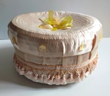 BOITE à CHAPEAU en SOIE –