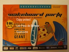 WAKEBOARD PARTY AQUABOULEVARD RIDERS  publicité carte postale