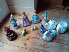 lot revendeur déstockage grand bibelot décoration marquise nounours cygne tortue