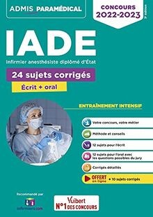 Concours iade 24 sujets - -,