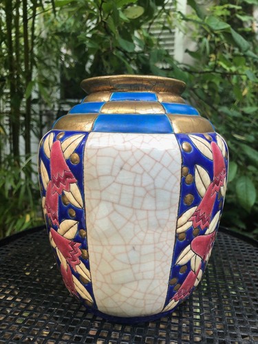Vase art déco céramique - vase,