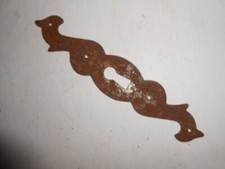  Ornement Entrée de Serrure métal fer armoire ancienne restauration  porte