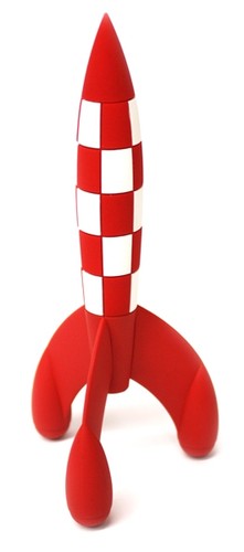 Tintin pvc lunar rocket - pvc,