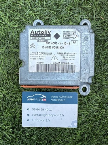 Calculateur air bag boitier - d'air,