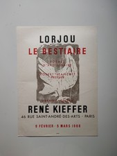 Lorjou Le Bestiaire Affiche