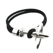 Clj Charles Le Jeune. Bracelet. avion Cesna, Synthétique. Noir Cesna  - Uni - 