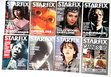 Lot 8 x magazines Starfix n°20 à 27 Revue cinéma fantastique 1984 - 1985