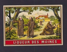 Ancienne étiquette   France  BN181391 Liqueur des  Moines