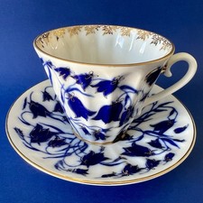 Tasse à thé porcelaine Impériale Lomonosov 1744 St Petersburg Russie Blue Bells