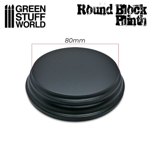 Socle rond ouvragé 8cm bois - 8cm,