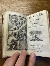 1687 LE CID TRAGEDIE PAR LE Sr CORNEILLE, frontispice gravé