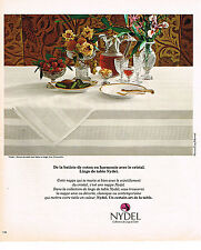 PUBLICITE  1977   NYDEL  nappe CADIX
