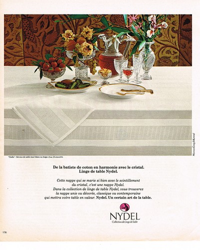 Publicite 1977 nydel - , nappe