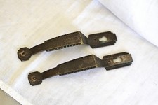 lot 2 poignées anciennes - tiroir - porte - Art déco - 140 gr les 2 - lg 16 cm