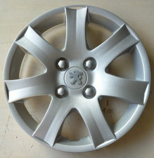 LOT DE 4 ENJOLIVEURS PEUGEOT 207 / 206 PLUS pour JANTES 14" avec LOGO