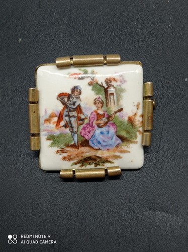 Ancienne broche porcelaine - broche,