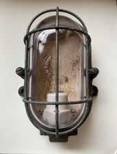 Lampe d'atelier MAPELEC AMIENS / Fonte & Porcelaine/ Applique Hublot/ Vintage 50