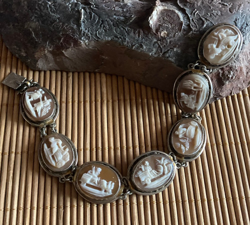 Ancien bracelet argent 800 - bracelet,