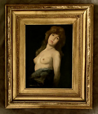 Tableau ancien Ecole Française début XXème huile sur panneau signée