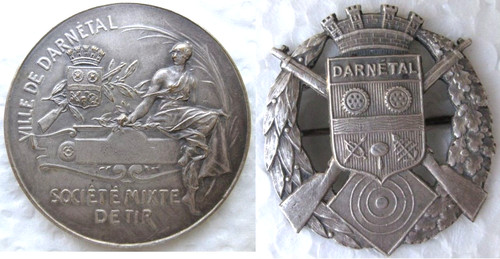 Médaille insigne ville de - médaille, et