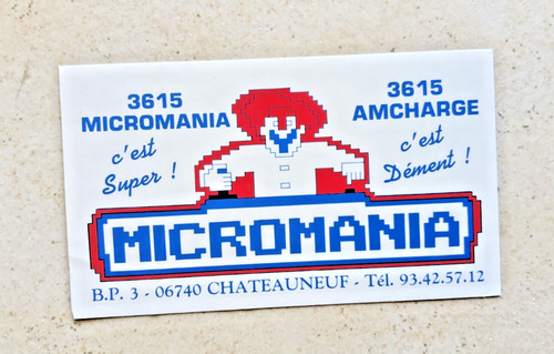 Autocollant micromania jeux - autocollant,