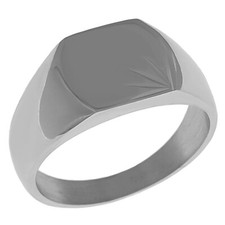 Chevalière Homme en Acier inoxydable - Taille 64 Disponible - Neuve