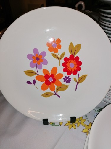Assiette fleurie moulin - fleurie,