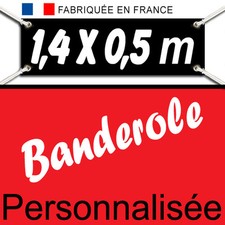 Creation&Impression Banderole Bache Kakemono bâche publicitaire 1,40 x0,50