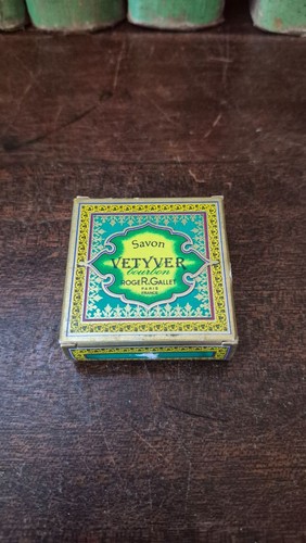 Savon vétyver vintage boîte - vétyver,