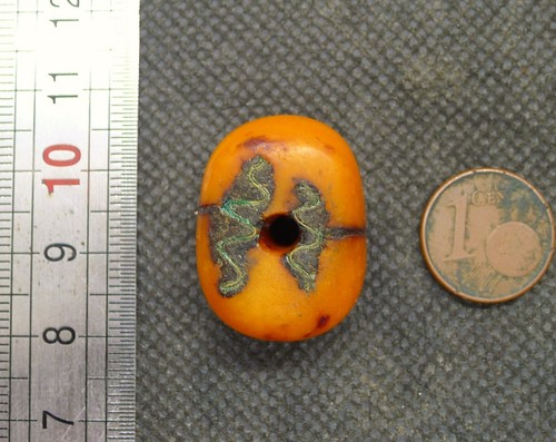 Perle ambre collier - perle, berbère