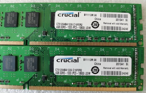 Barette mémoire crucial 8g - mémoire,