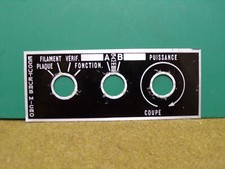 Plaque radio BC-659 620 française Algérie Indo original french army plate jeep