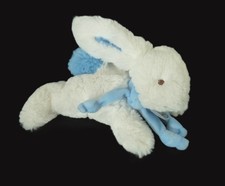 45. COUCOU DOUDOU ET COMPAGNIE LAPIN POMPON Bleu pastel blanc DC2821 20cm Neuf *