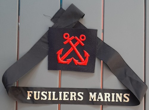 Lot fusiliers marins ruban - marins,