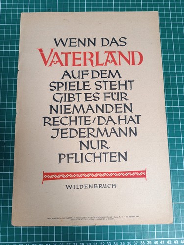 Wochenspruch der nsdap folge - nsdap,