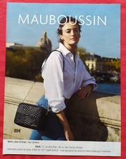Publicité Papier - Sac Caméra "Belle, Libre et Vraie" MAUBOUSSIN de 2023