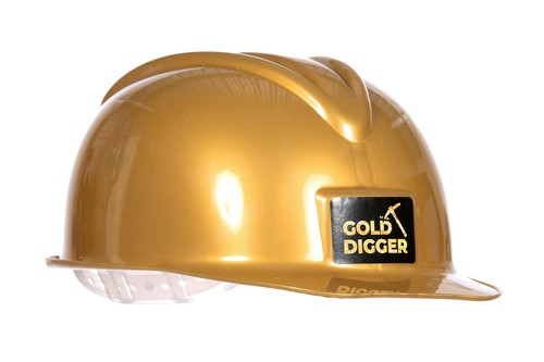 47009 casque chercheur or - casque, d'or