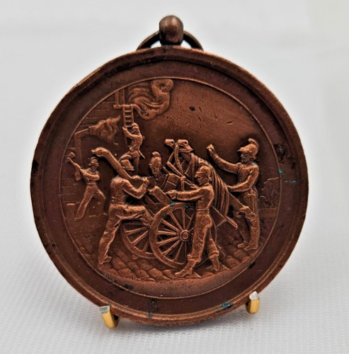 Medaille bronze pompiers - pompiers, en