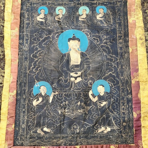 Thangka tibétain ancien - thangka,