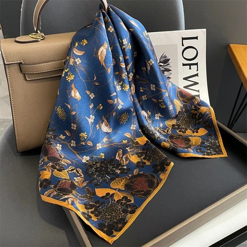 100 silk scarf women vintage - scarf,