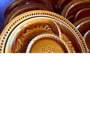 Lot de 8 assiettes à fondue