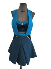 Superbe Robe Bleu Three Floor 36 Jamais Porté 