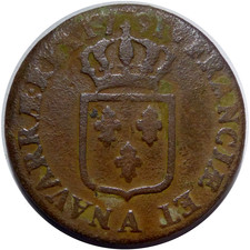 Louis XVI Sol dit "à l'écu" 1791 A Paris Héron