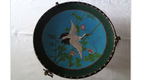 Ancienne coupe sur pied email - ,