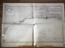Carte marine ancienne Côte