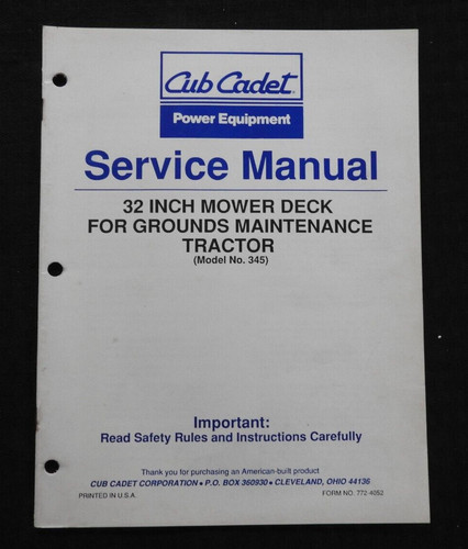 Véritable cub cadet gmt 345 - cub,