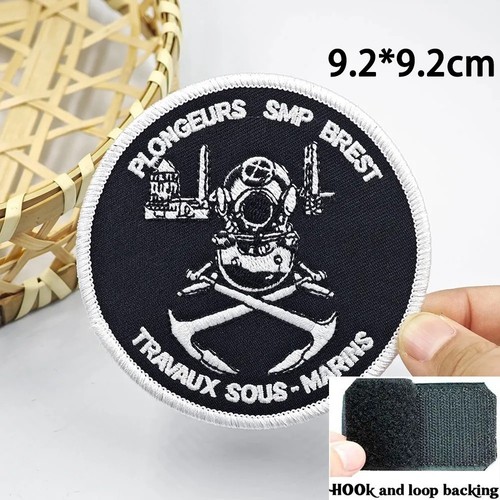 Patch écusson brodé plongeur - brodé,