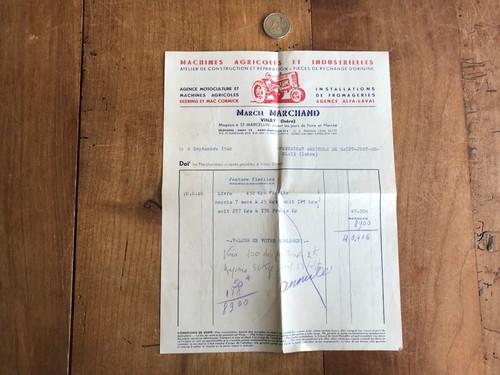 Facture ancienne numéro - numéro, 9