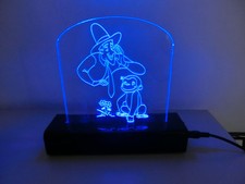 Lampe Abat-Jour Pexiglass Design Fabriqué En Italy LED Curieux Come George Singe