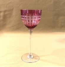 roemer / verre à vin du Rhin en cristal BACCARAT doublé ROUGE modèle CAVOUR